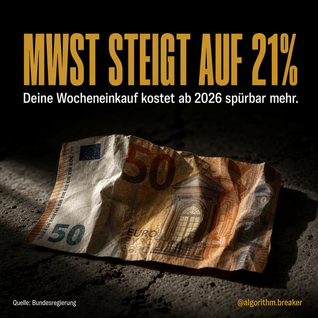 Beispiel-Post: MwSt steigt auf 21%